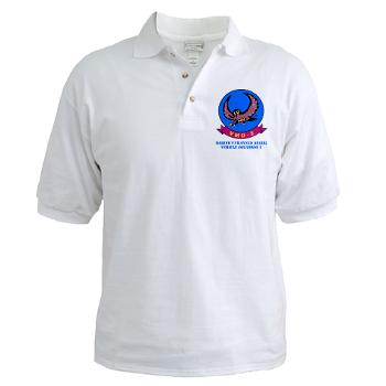 MUAVS2 - A01 - 04 - Marine Unmanned Aerial Vehicle Squadron 2 (VMU-2) with Text - Golf Shirt